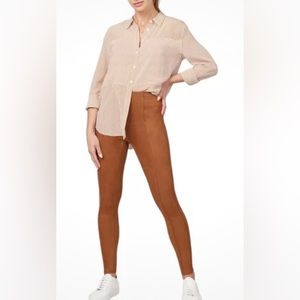 SPANX Faux Suede Leggings Pants.‎ Caramel Brown. Women’s S